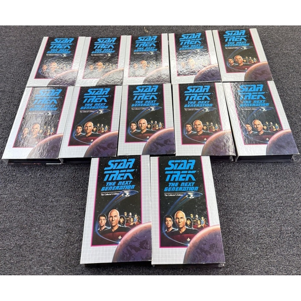 Star Trek: The Next‎ Generation Collectors Editions VHS Taps Tapes (12)